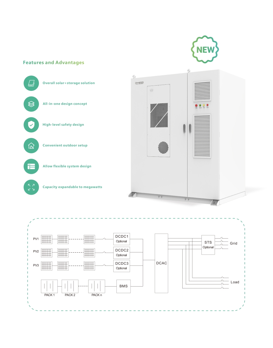 Dyness Commercial 100KW/215kWh ESS-High Voltage Solution